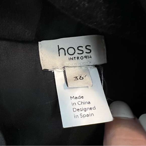 Hoss Intropia Anthropologie Black Mod Shift Dress With Sequin Bottom Sz 36/ 4 - Picture 9 of 12